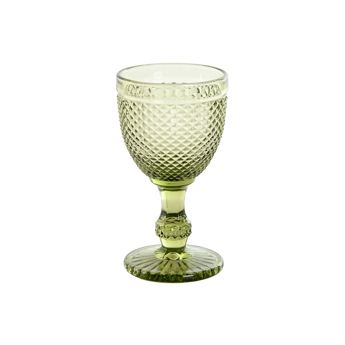 Set of cups DKD Home Decor Green Crystal 325 ml