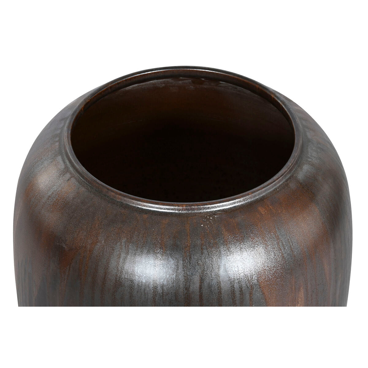 Vase Home ESPRIT Dark brown Ceramic 38 x 38 x 60 cm