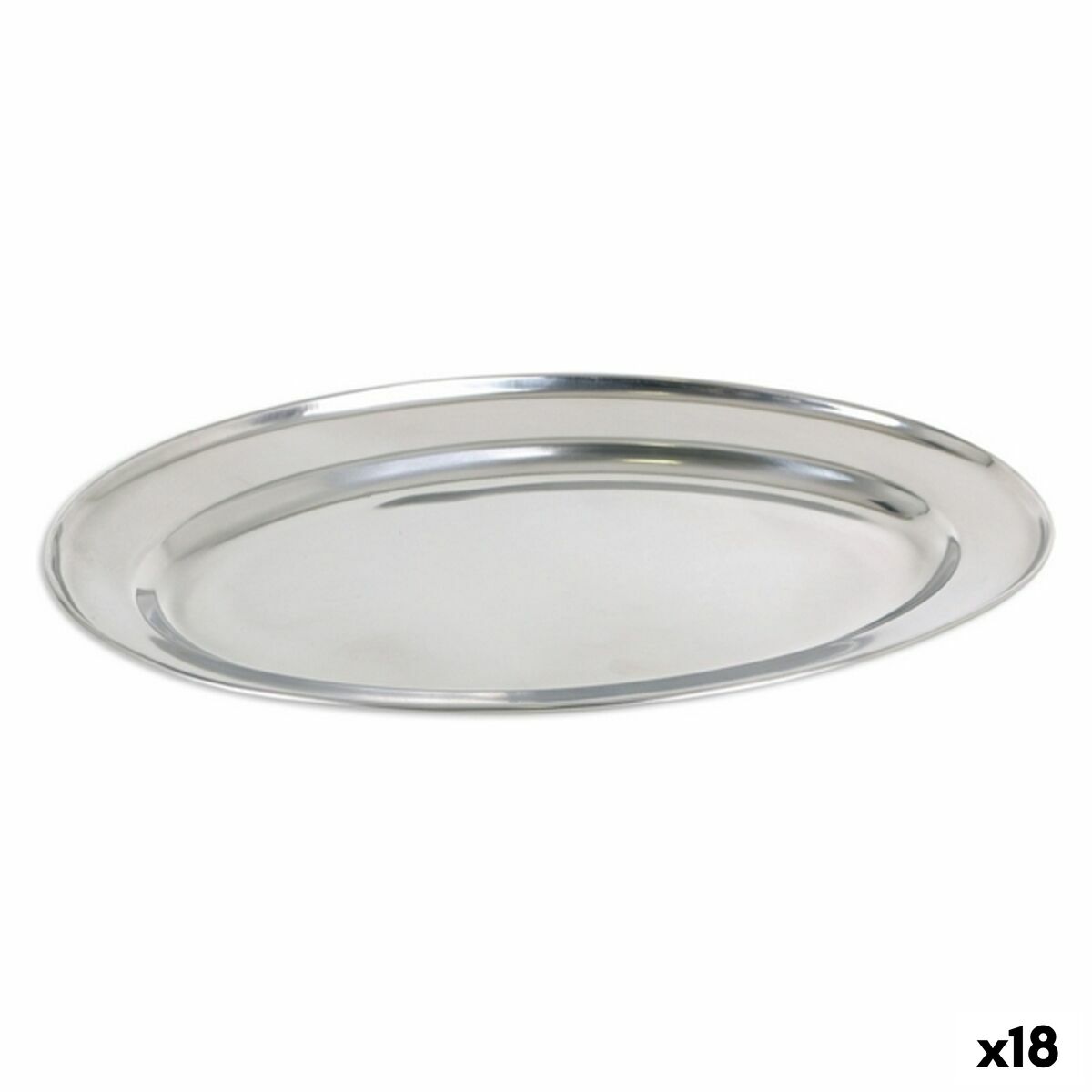 Tray Privilege 42853 Stainless steel Oval (18 Units) (35 x 22,2 cm)