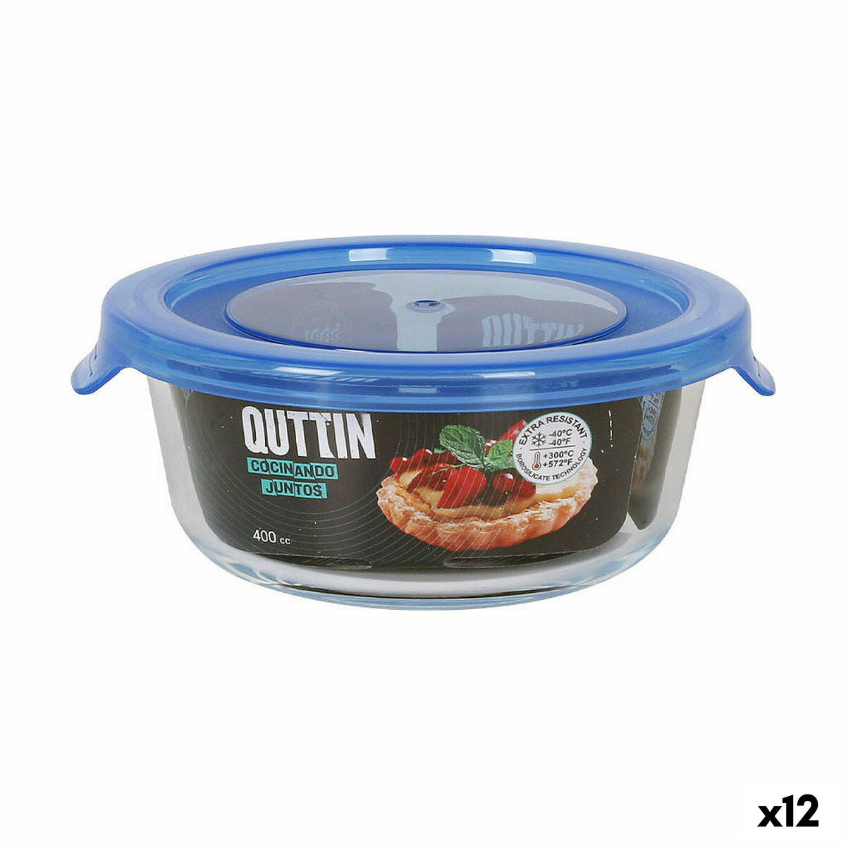 Lunch box Quttin   Blue 400 ml (12 Units)