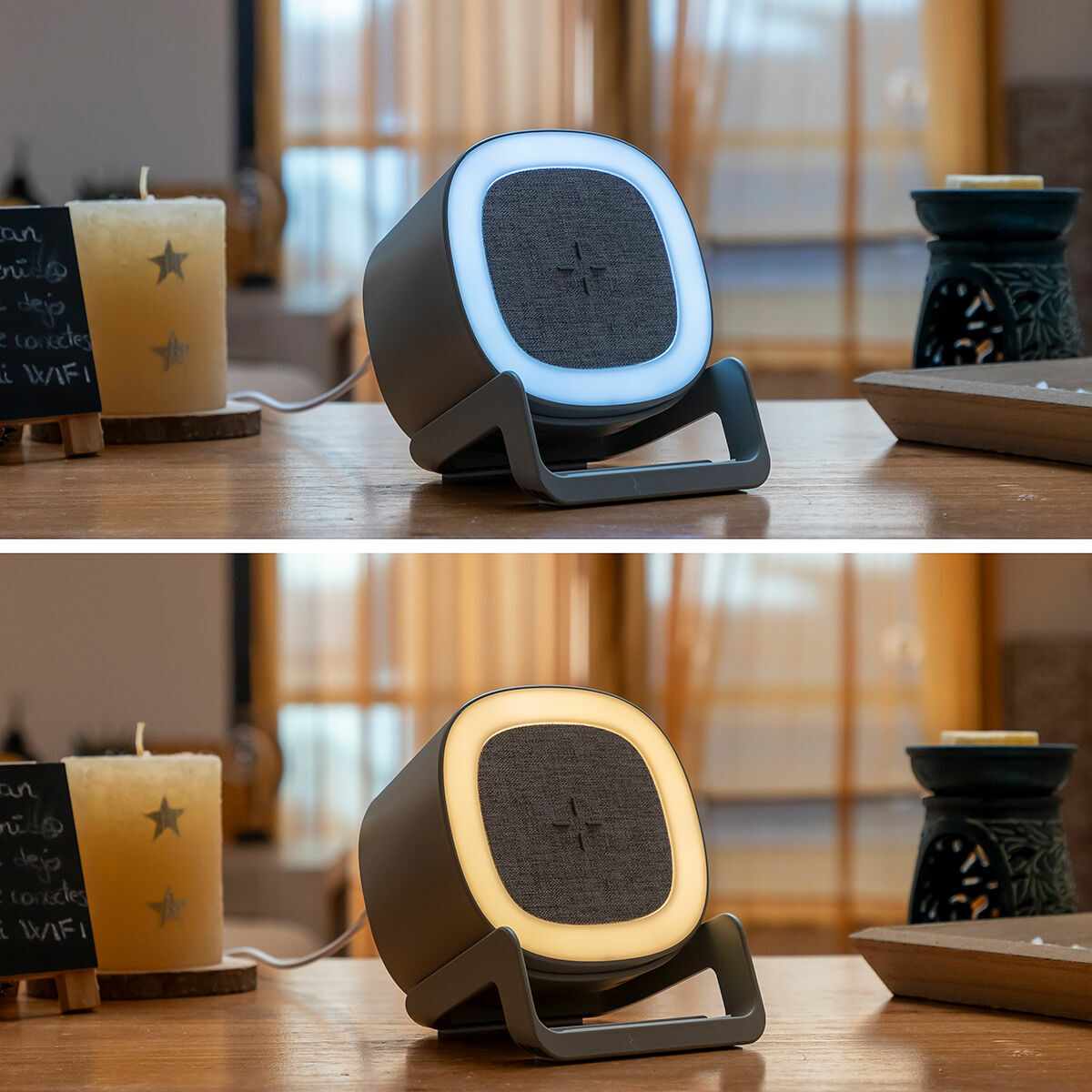 Wireless Speaker-Charger with LED Souwis InnovaGoods