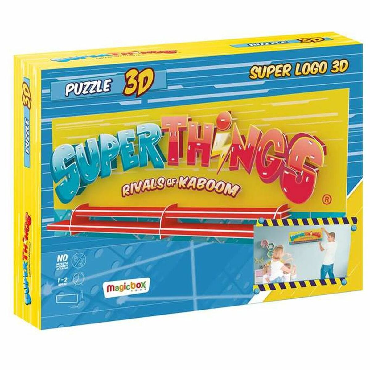 3D puzzel SuperThings 3D Superlogo 80 x 31 x 7,6 cm (80 x 31 x 7 cm)