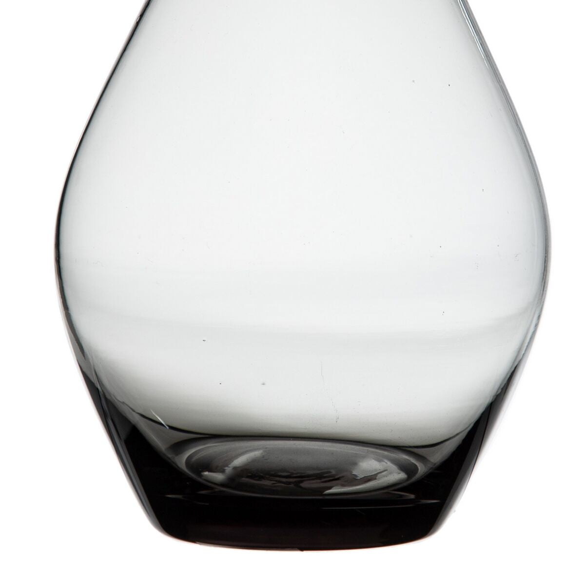Vase Grey Glass 12 x 12 x 33 cm