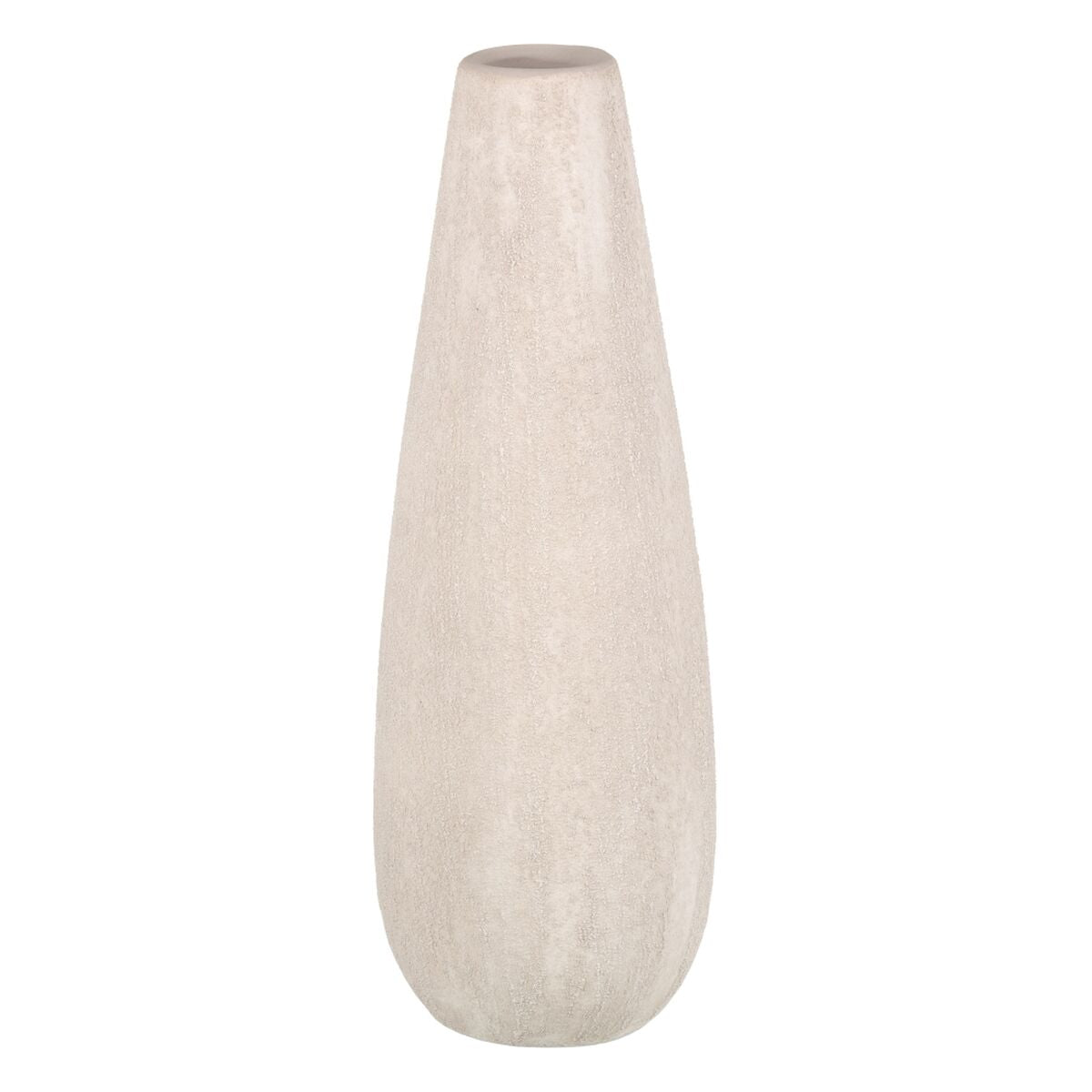 Vase 17 x 17 x 51,5 cm Ceramic Cream