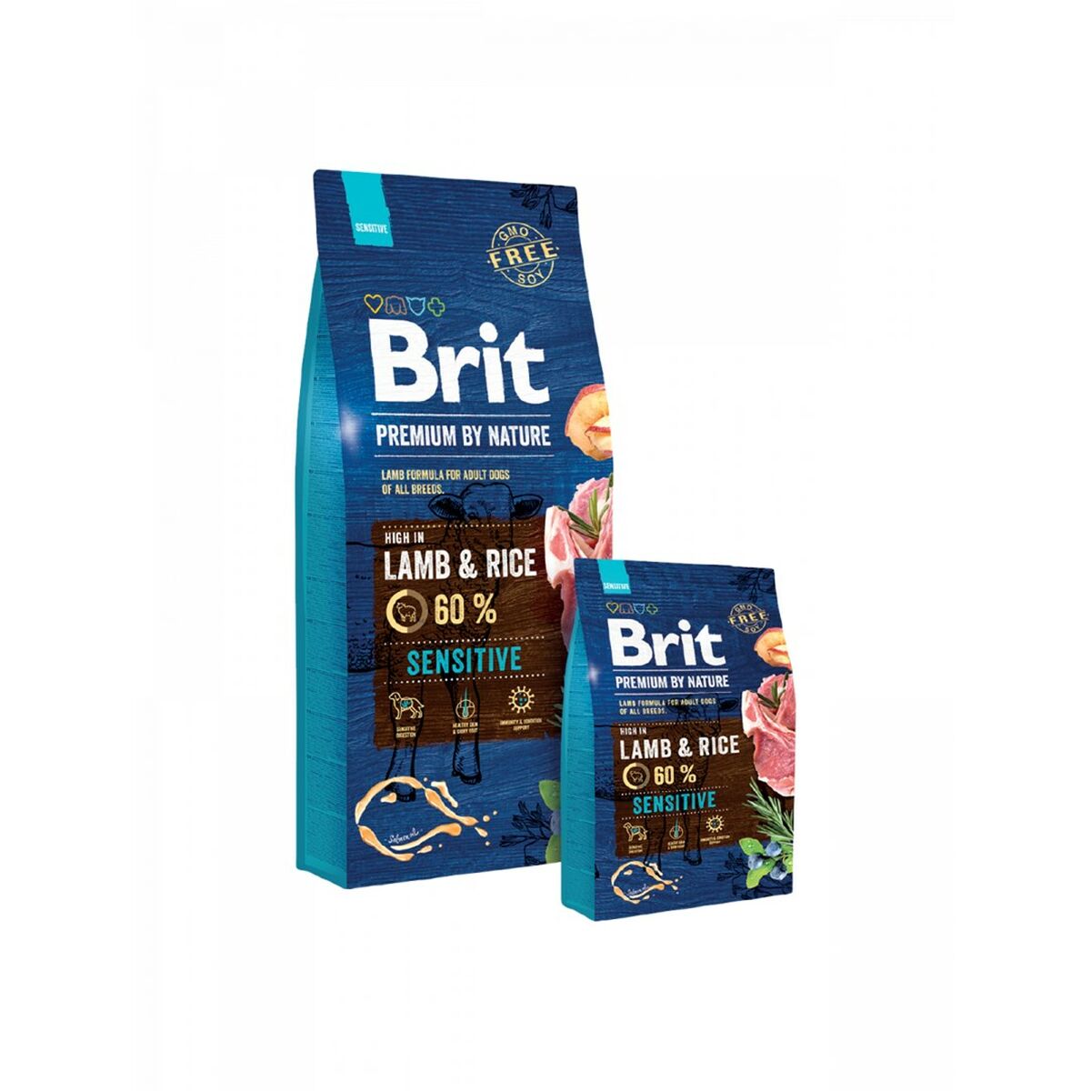 Fodder Brit Premium by Nature Sensitive Lamb Adult Lamb Rice 3 Kg