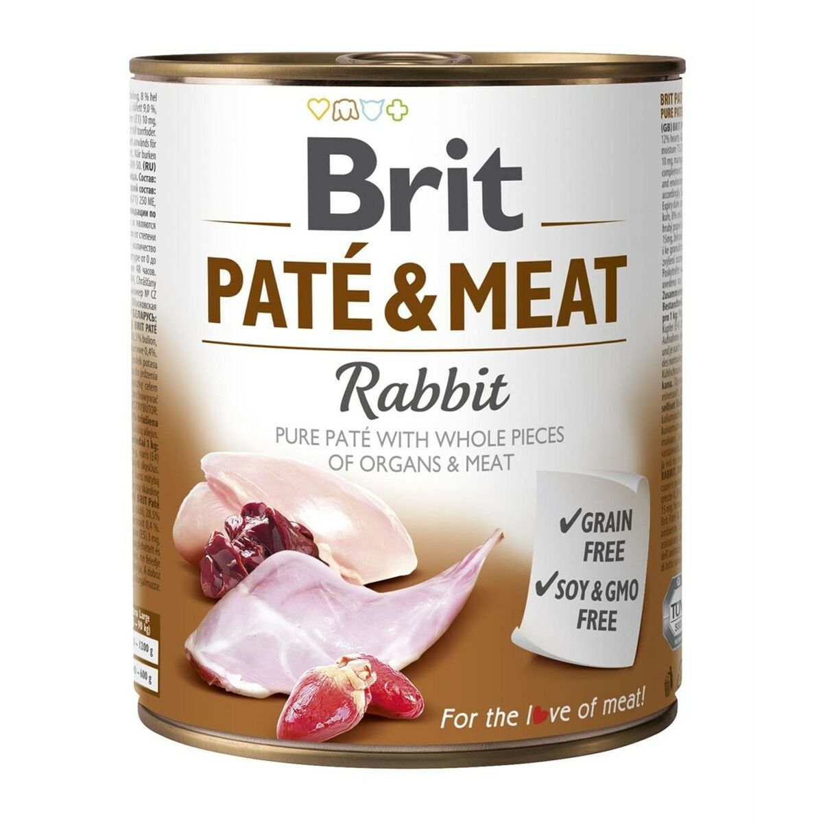 Wet food Brit Paté & Meat Chicken Rabbit 800 g