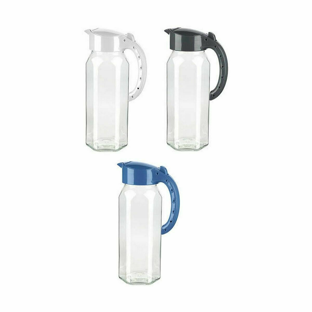 Jar with Lid and Dosage Dispenser Titiz Glass 1,5 L (12 Units)