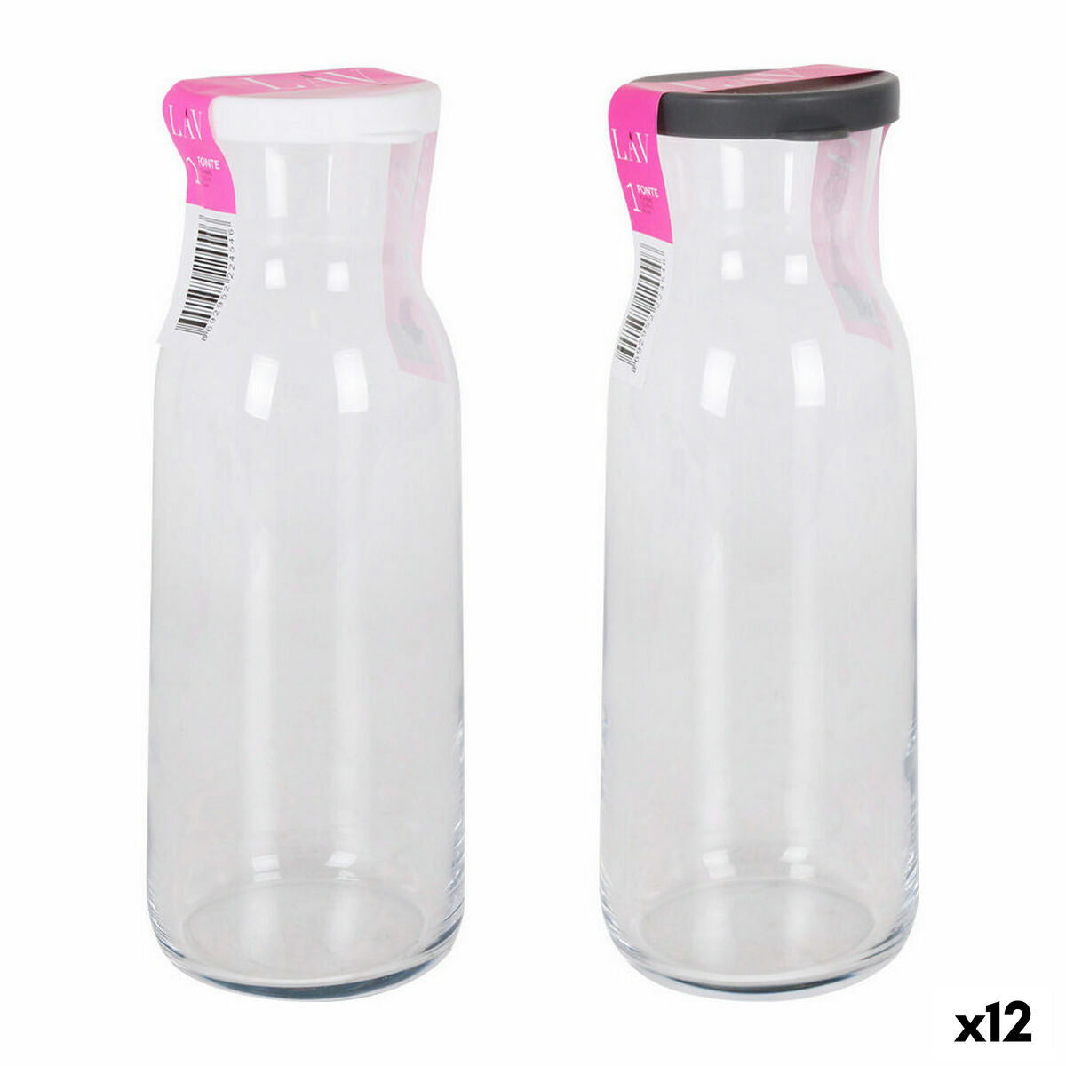 Glazen fles LAV 1,2 L (12 Stuks)
