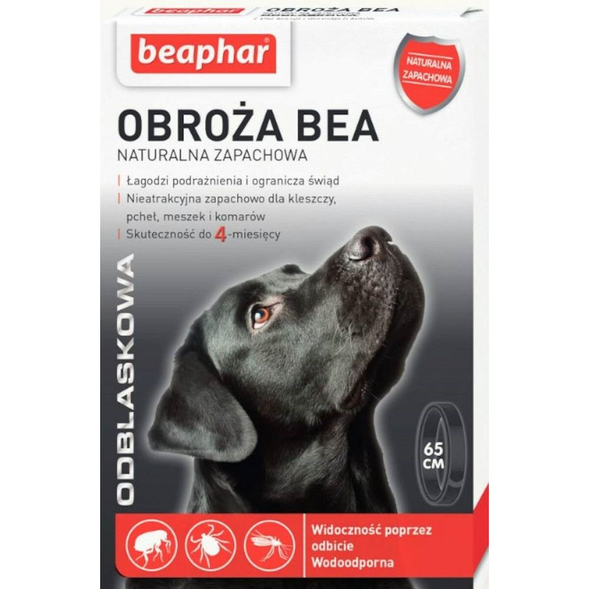 Hondenhalsband Beaphar 65 cm Vlooien en teken Zwart Donker grijs