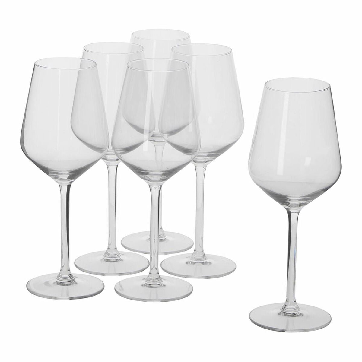 Set of wine glasses Alpina Transparent 370 ml (6 Units)