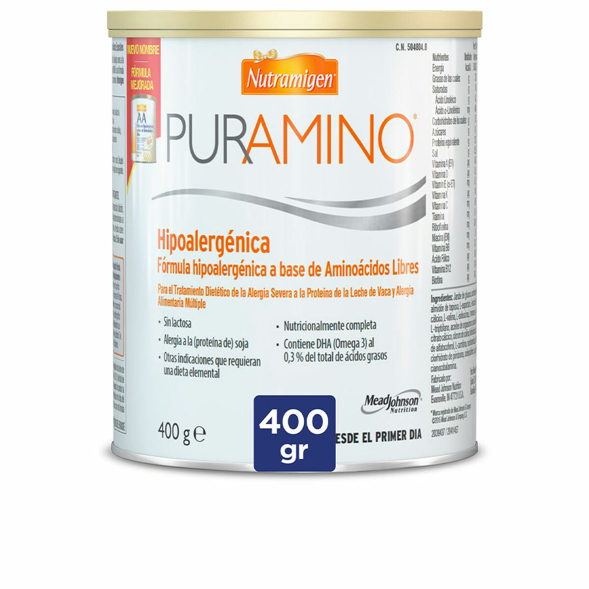 Voedingssupplement Nutramigen Puramino 400 g