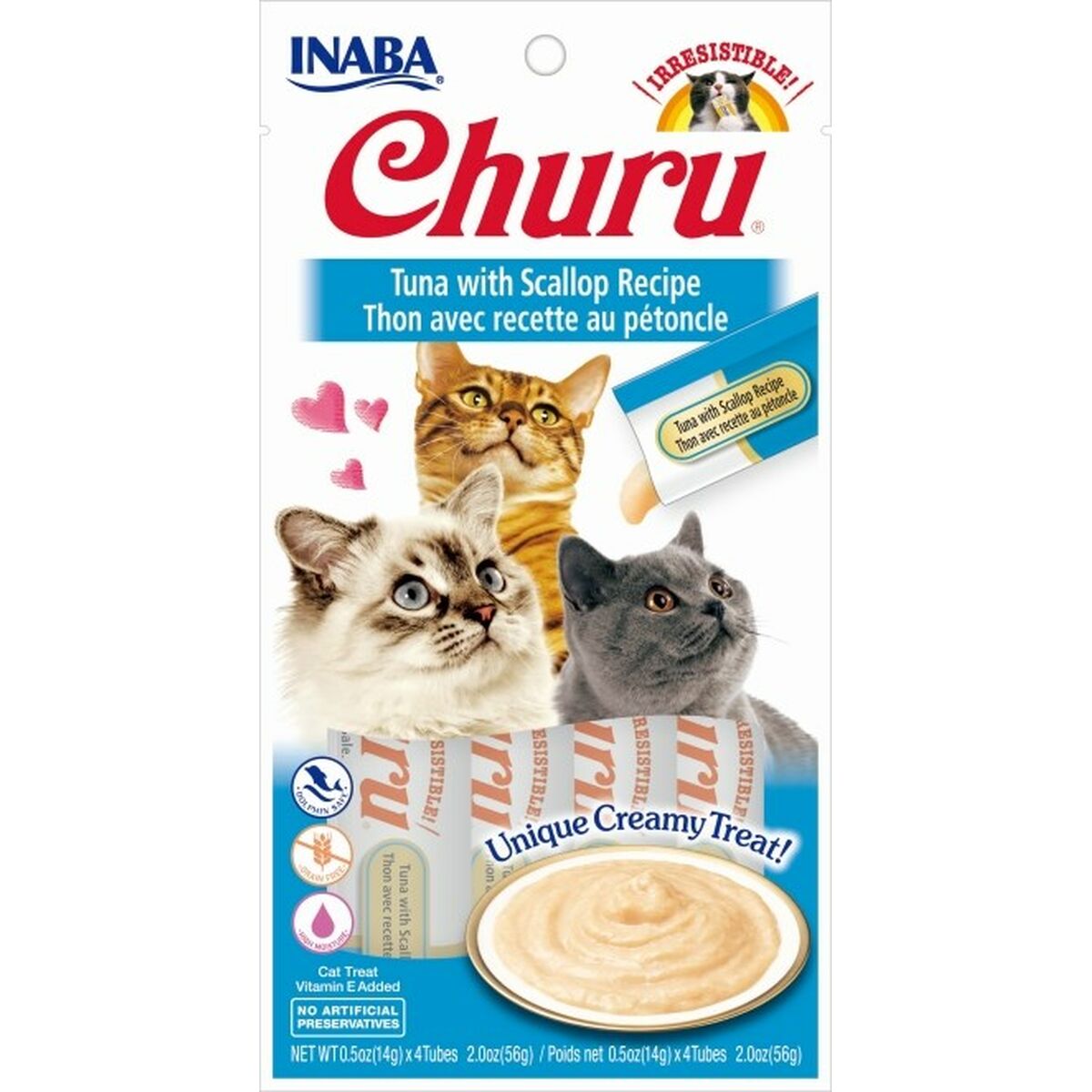Snack for Cats Inaba Churu 4 x 14 g Tonijn