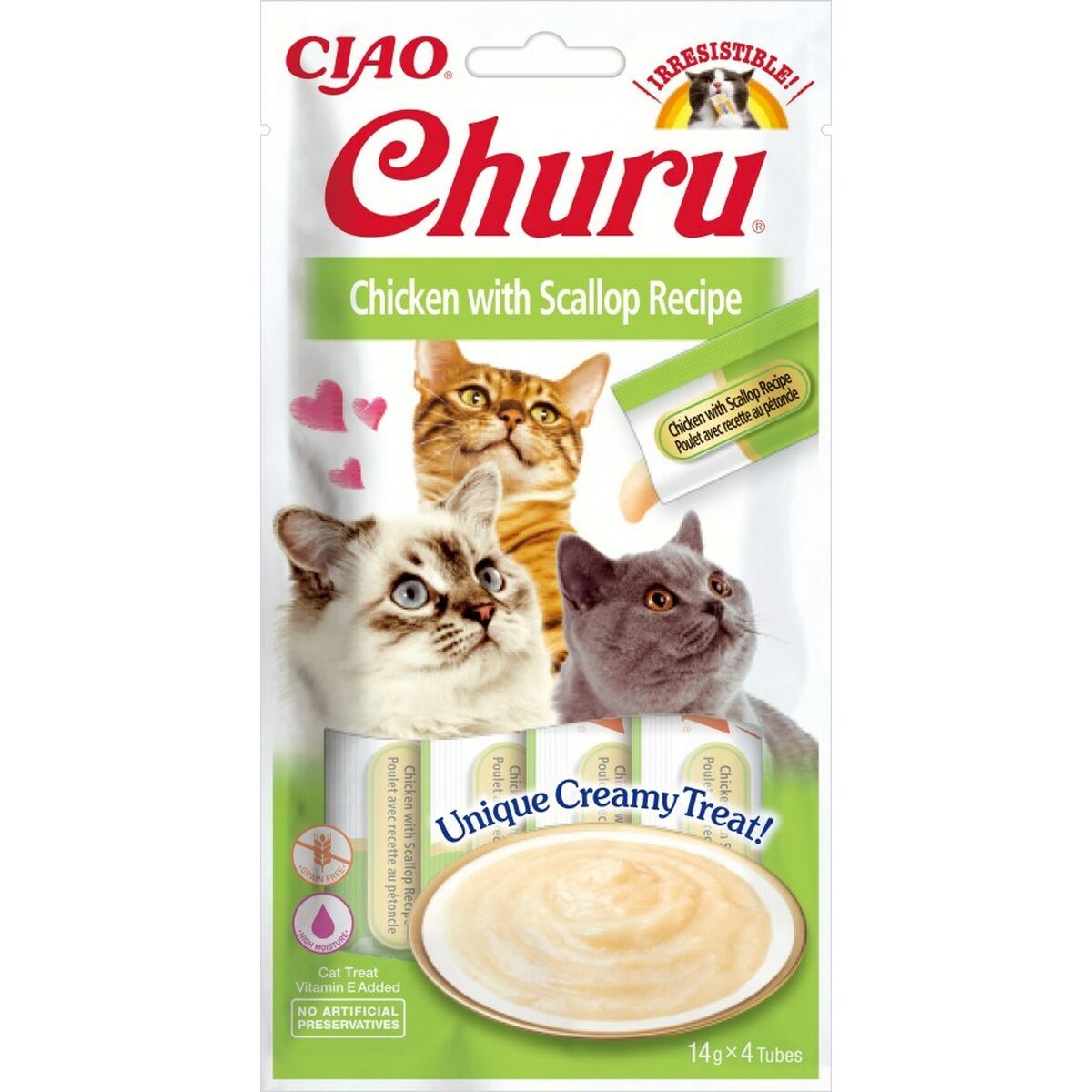 Snack for Cats Inaba Churu 4 x 14 g Seafood Chicken