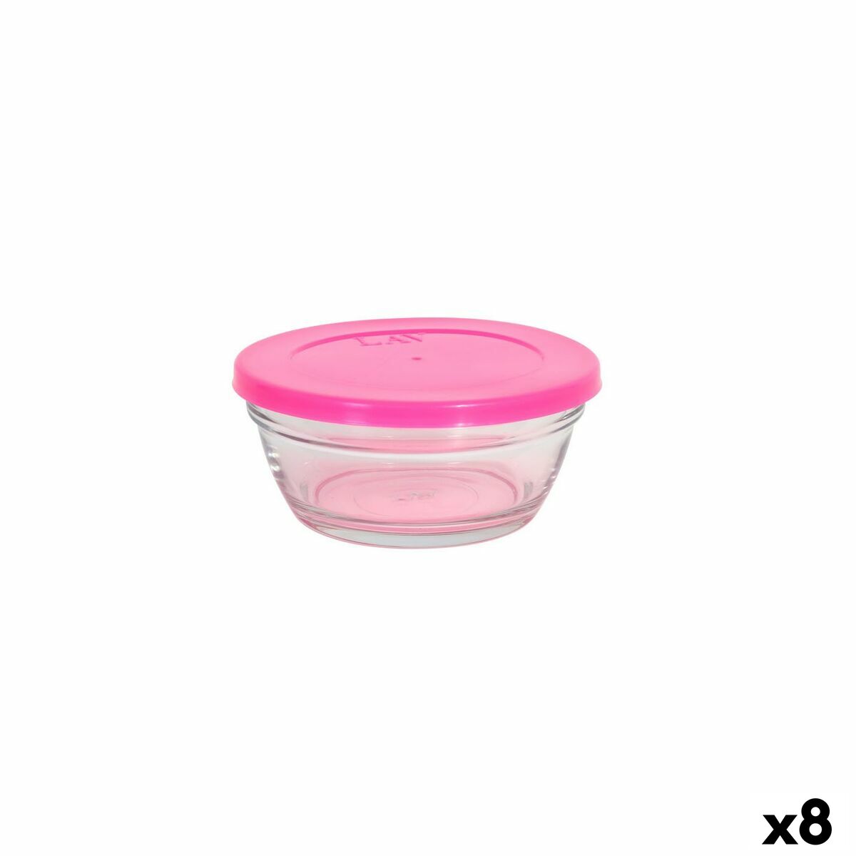 Set of bowls LAV With lid 250 ml 6 Pieces (8 Units)