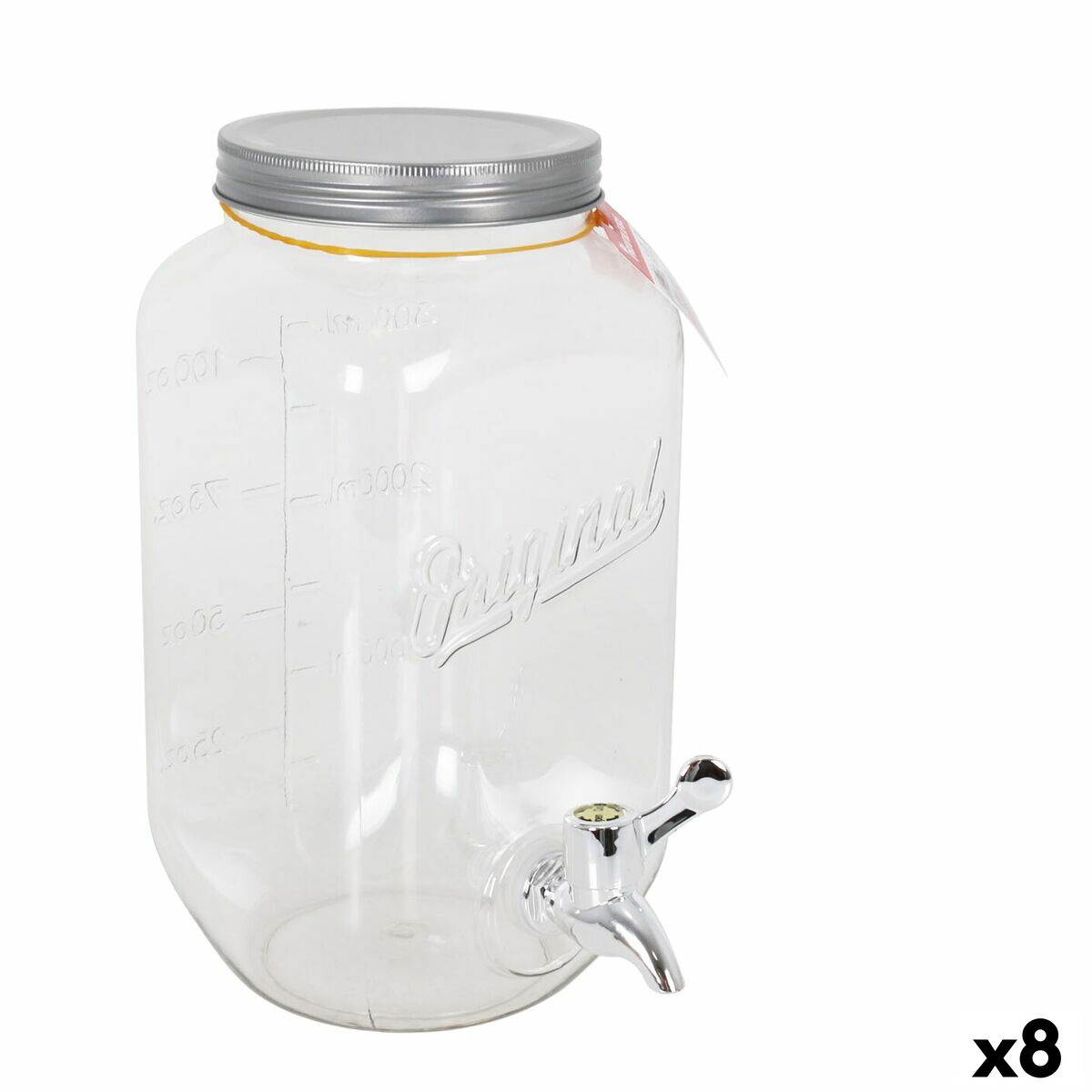 Drinks dispenser Privilege Jar 4 L (8 Units)