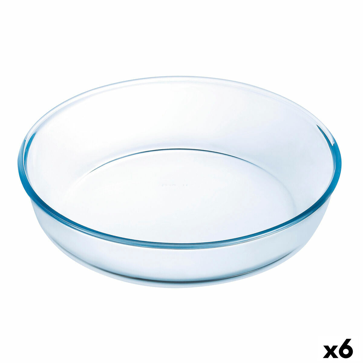 Cake Mould Ô Cuisine Ocuisine Vidrio Transparent Glass Circular 26 x 26 x 6 cm 6 Units