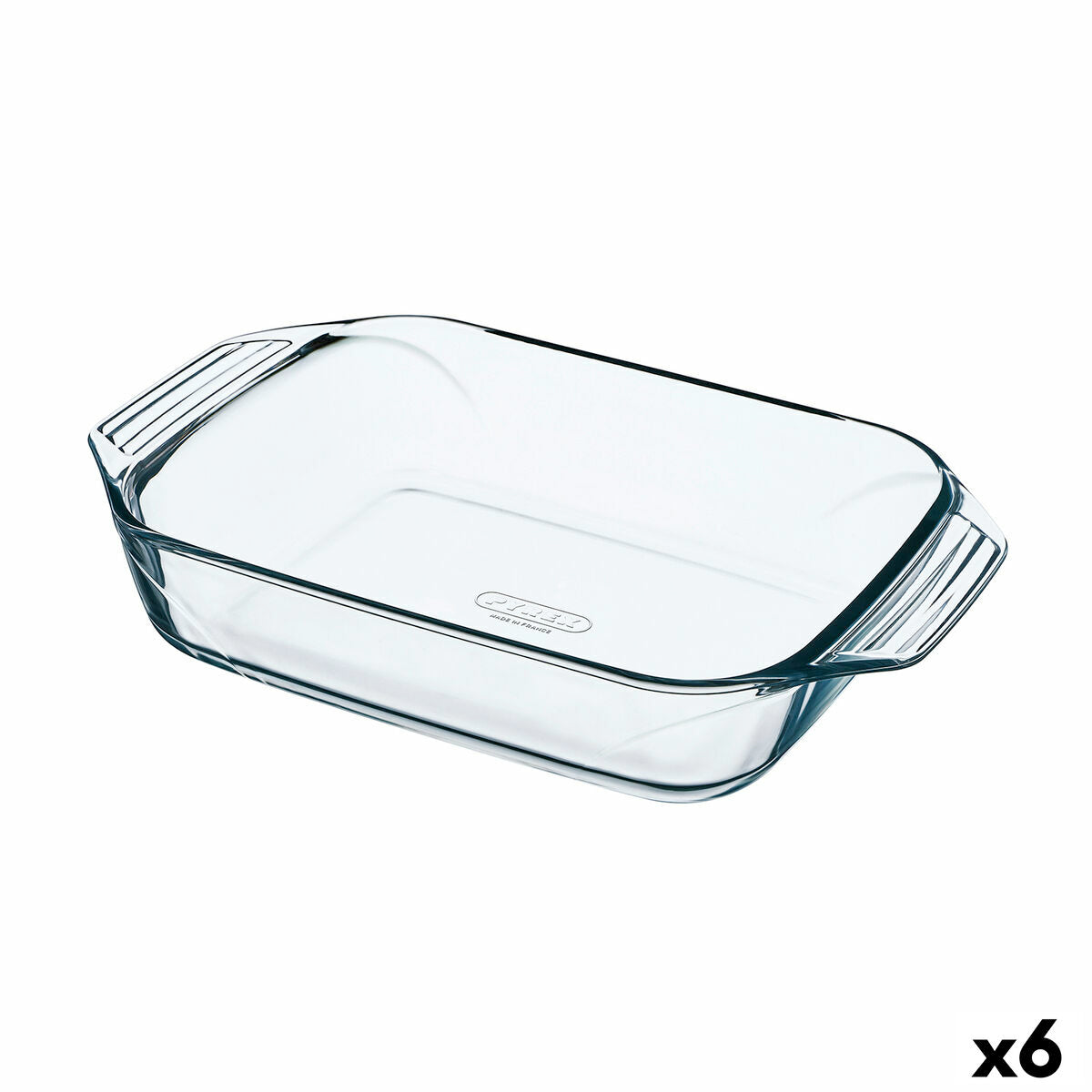 Oven Dish Pyrex Irresistible Transparent Glass Rectangular 39 x 24,5 x 6,9 cm (6 Units)