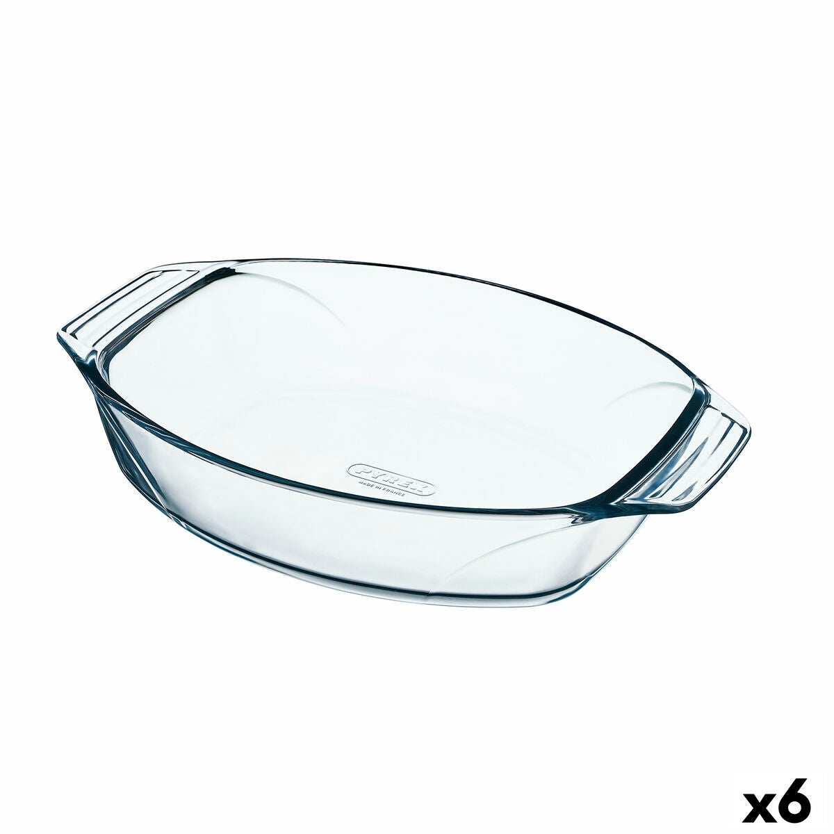 Oven Dish Pyrex Irresistible Oval Transparent Glass 35,1 x 24,1 x 6,9 cm (6 Units)