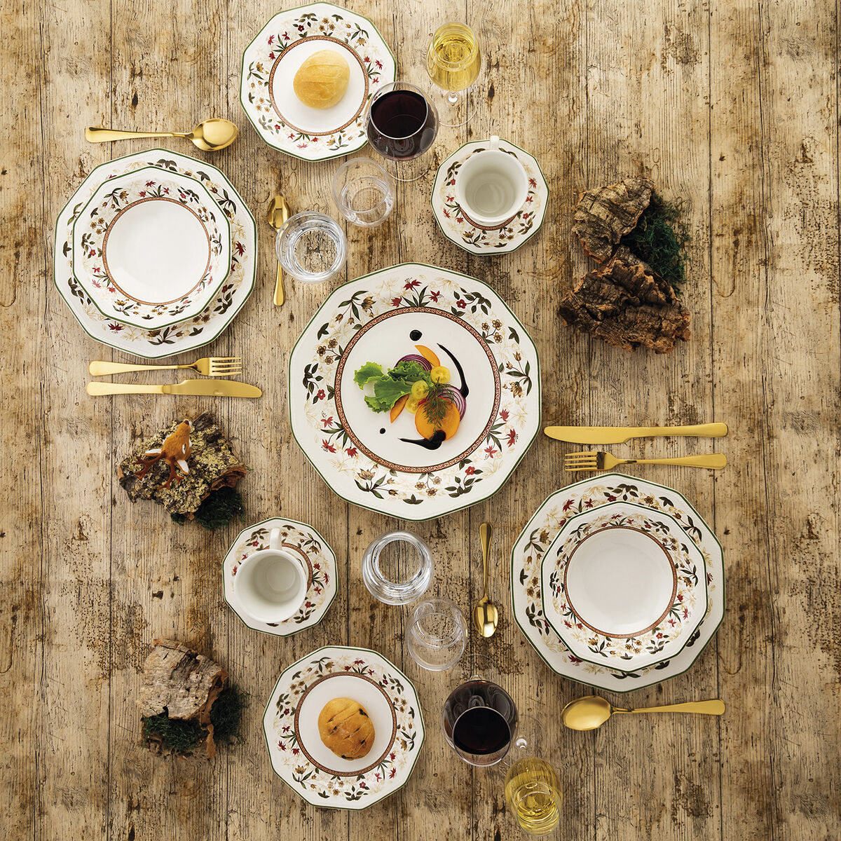 Serving Platter Queen´s By Churchill Assam Circular White Ceramic China crockery (3 Units)