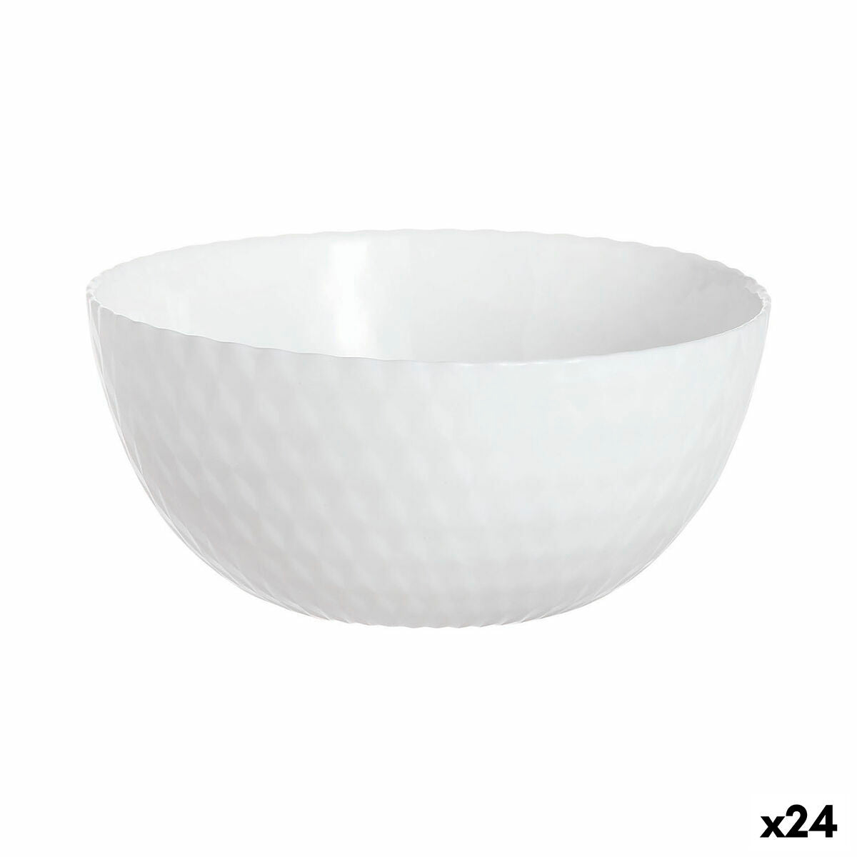Bowl Luminarc Pampille Blanco White Glass 13 cm (24 Units)