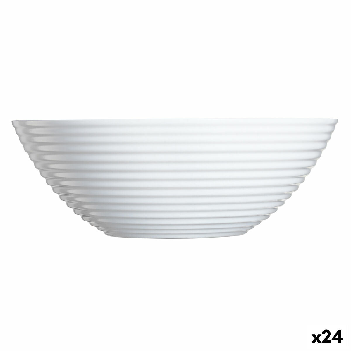Bowl Luminarc Harena White Glass 16 cm Multi-use (24 Units)
