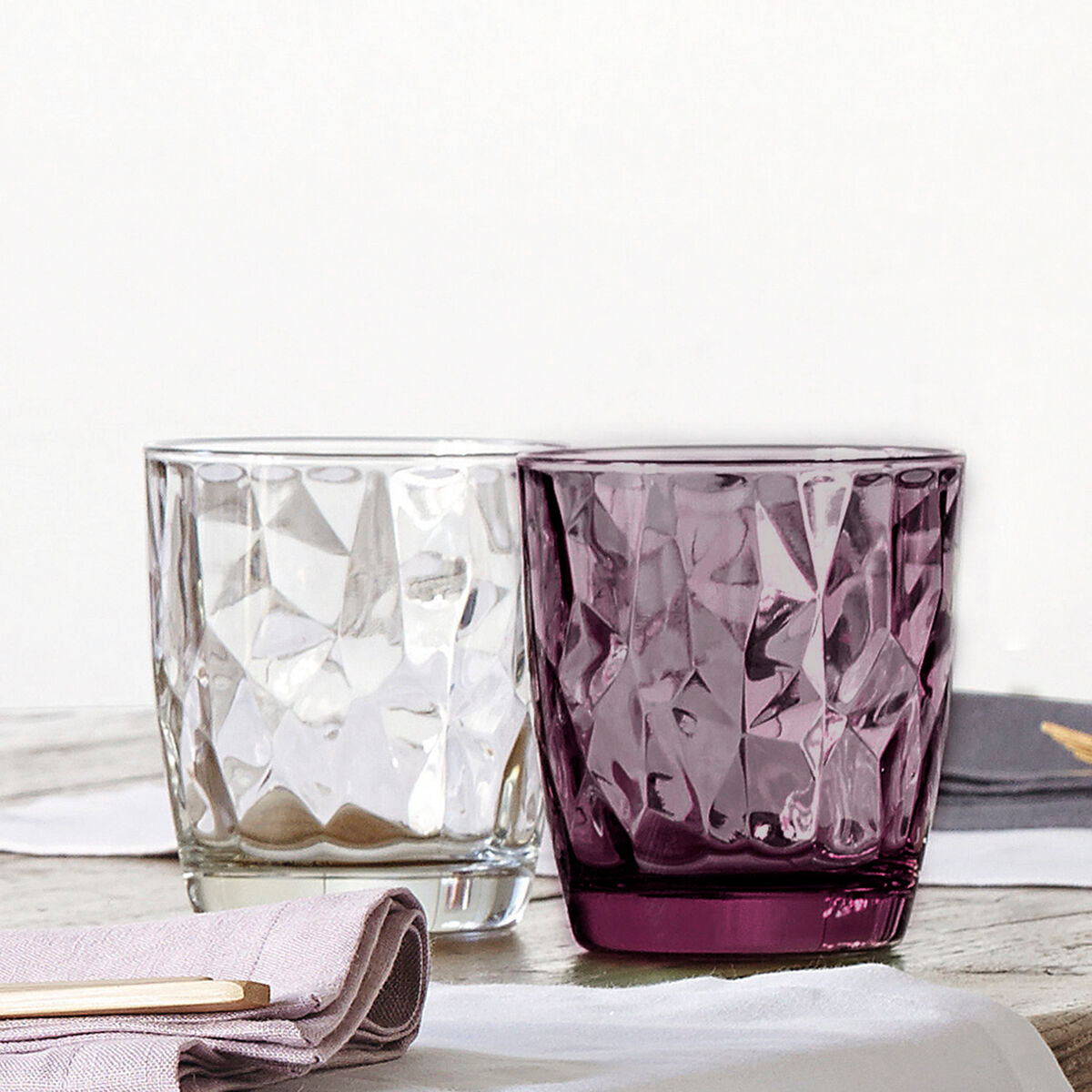 Glas Bormioli Rocco Diamond Paars Glas (390 ml) (6 Stuks)