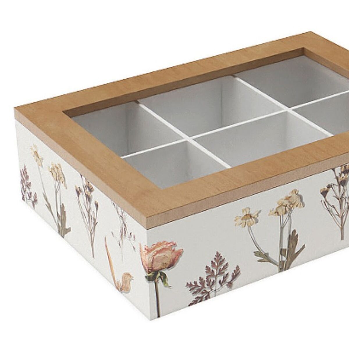 Box for Infusions Versa Wood 17 x 7 x 24 cm