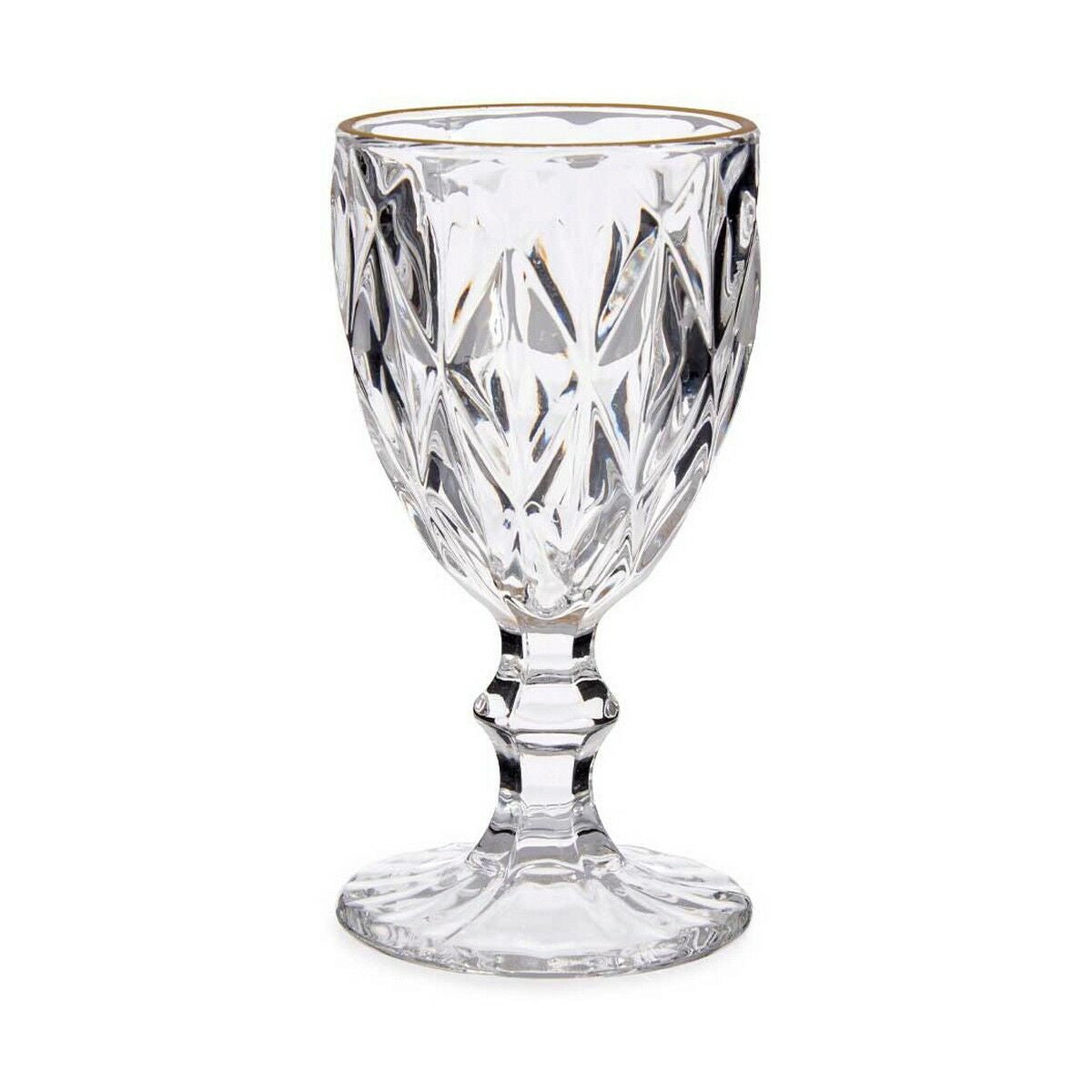 Fluitglas Gouden Transparant Glas 6 Stuks (245 ml)