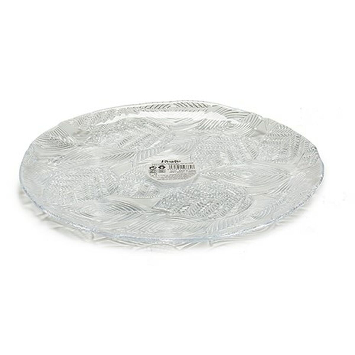 Eetbord Tirolo Transparant Glas 27,5 x 1,7 x 27,5 cm (6 Stuks)