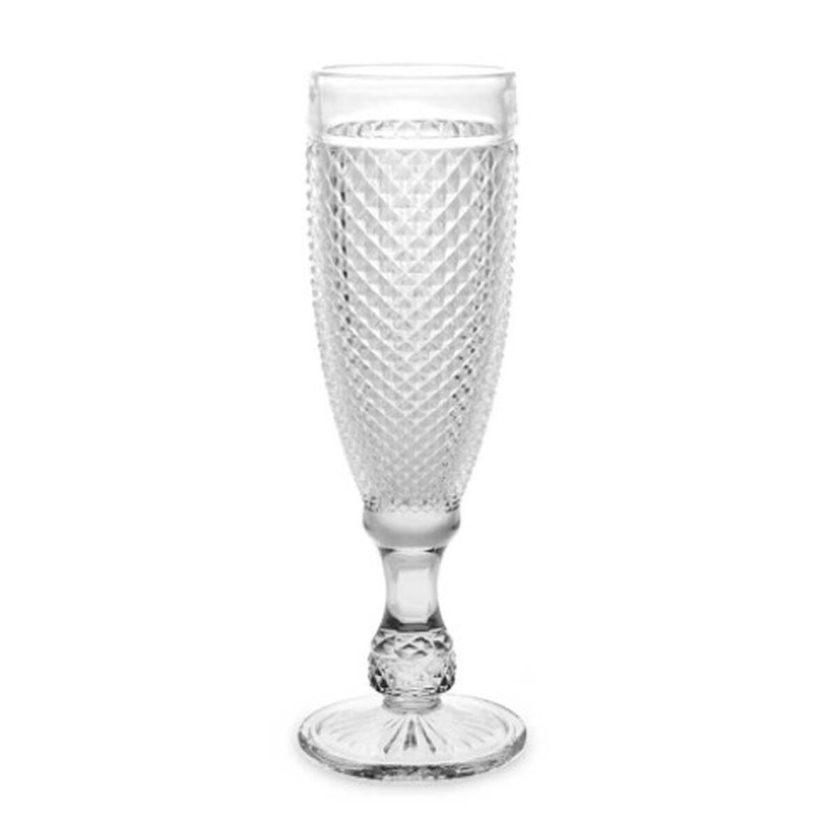 Champagneglas Diamant Transparant Glas 185 ml (6 Stuks)
