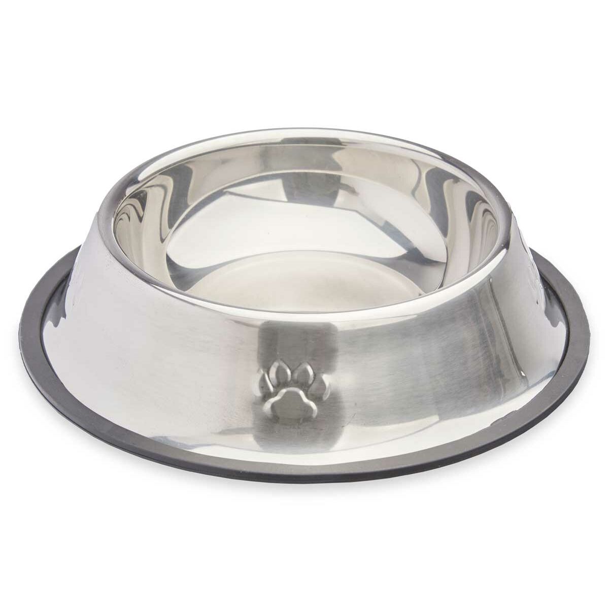 Dog Feeder Silver Grey Rubber Metal 22 x 6 x 22 cm (12 Units)