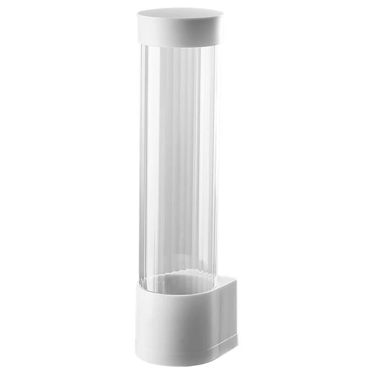 Cup Dispenser Wit Ø 6-9 cm Transparant Plastic