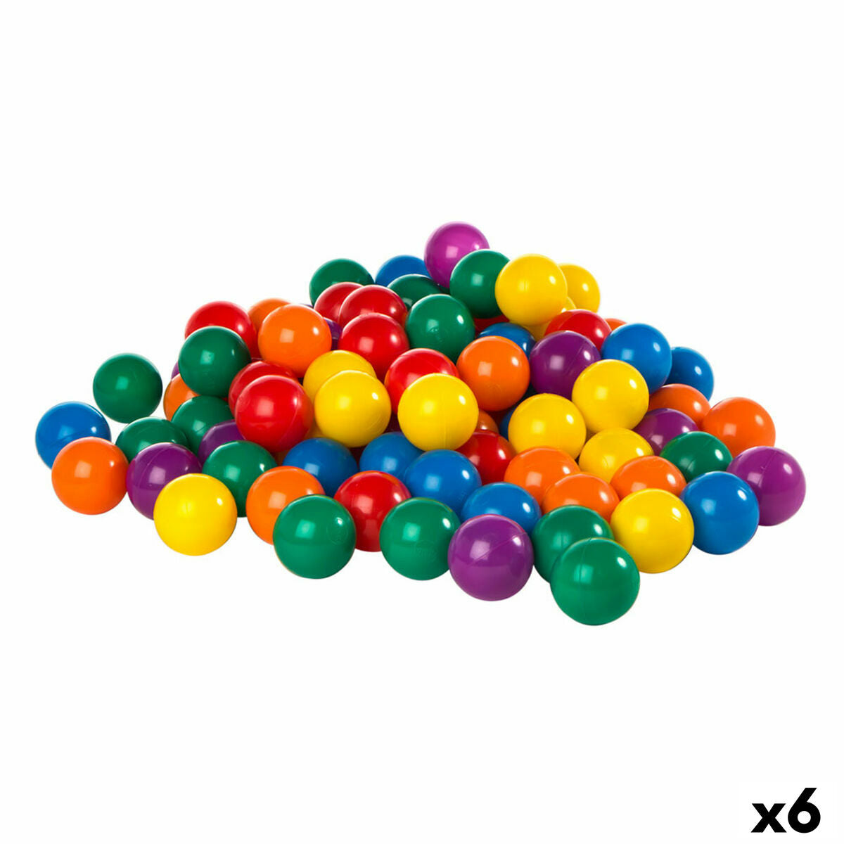 Ballen Intex FUN BALLZ 100 Onderdelen 6,5 x 6,5 x 6,5 cm (6 Stuks)