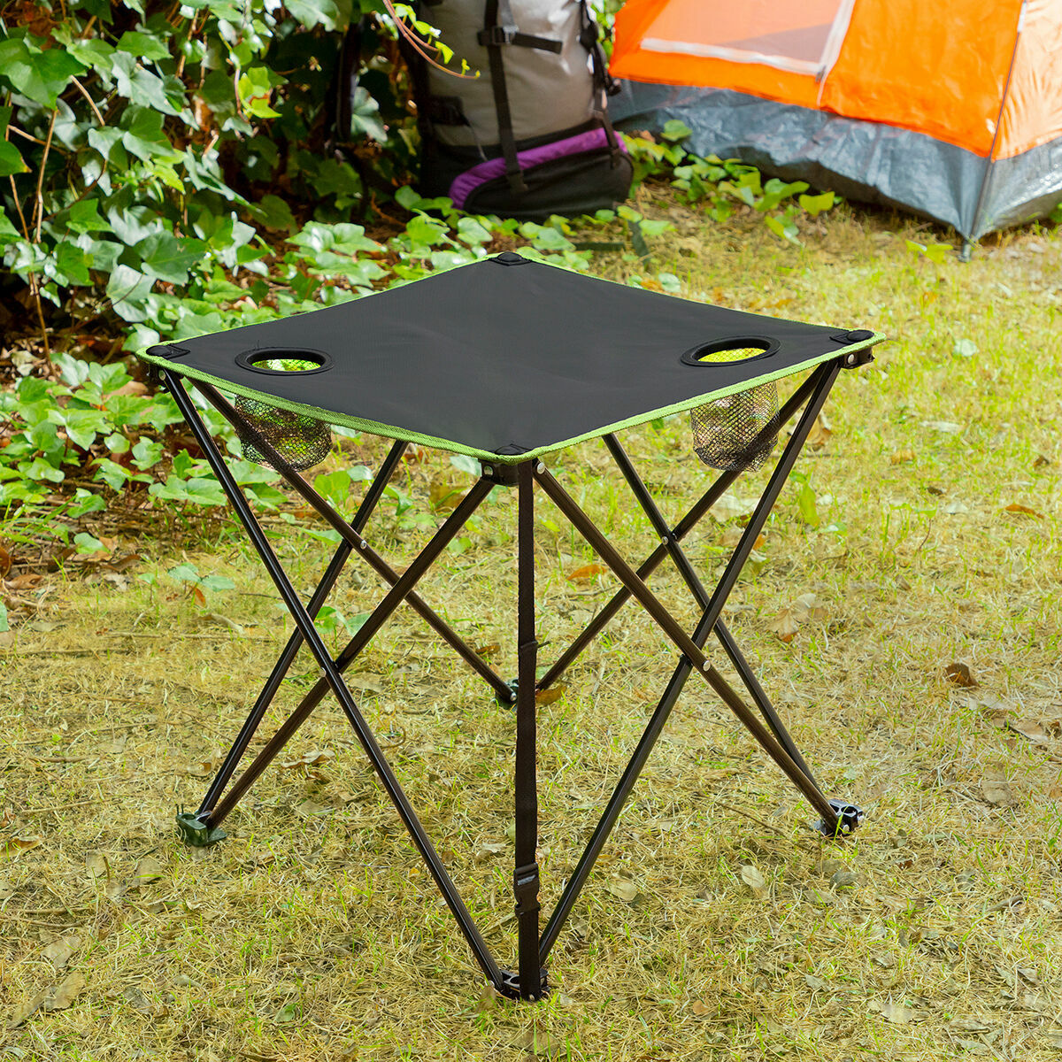 Inklapbare stoffen campingtafel met hoes Cafolby InnovaGoods