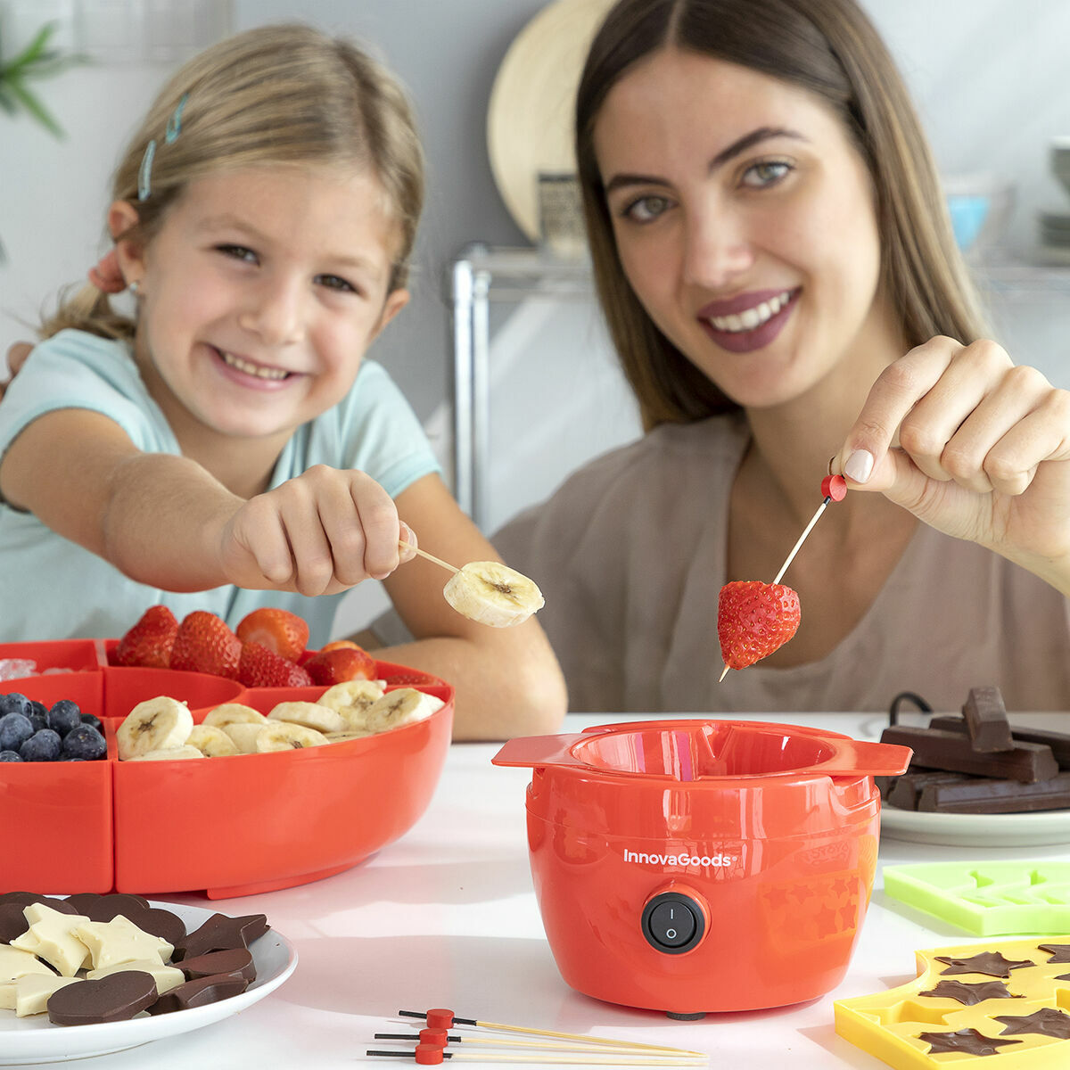 2-in-1 Chocolade Fondue en Jelly Maker Yupot InnovaGoods (Refurbished A)