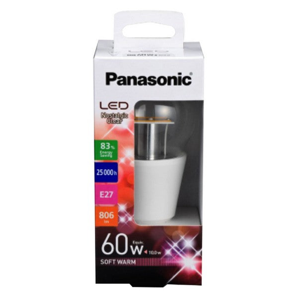 Ledlamp Panasonic Corp. Nostalgic Clear Bulbo A+ 10 W 806 lm