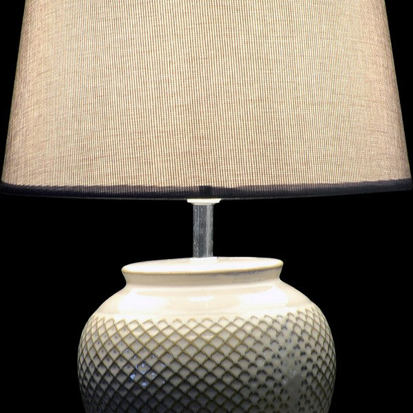 Bureaulamp DKD Home Decor Polyester Keramiek (2 pcs)