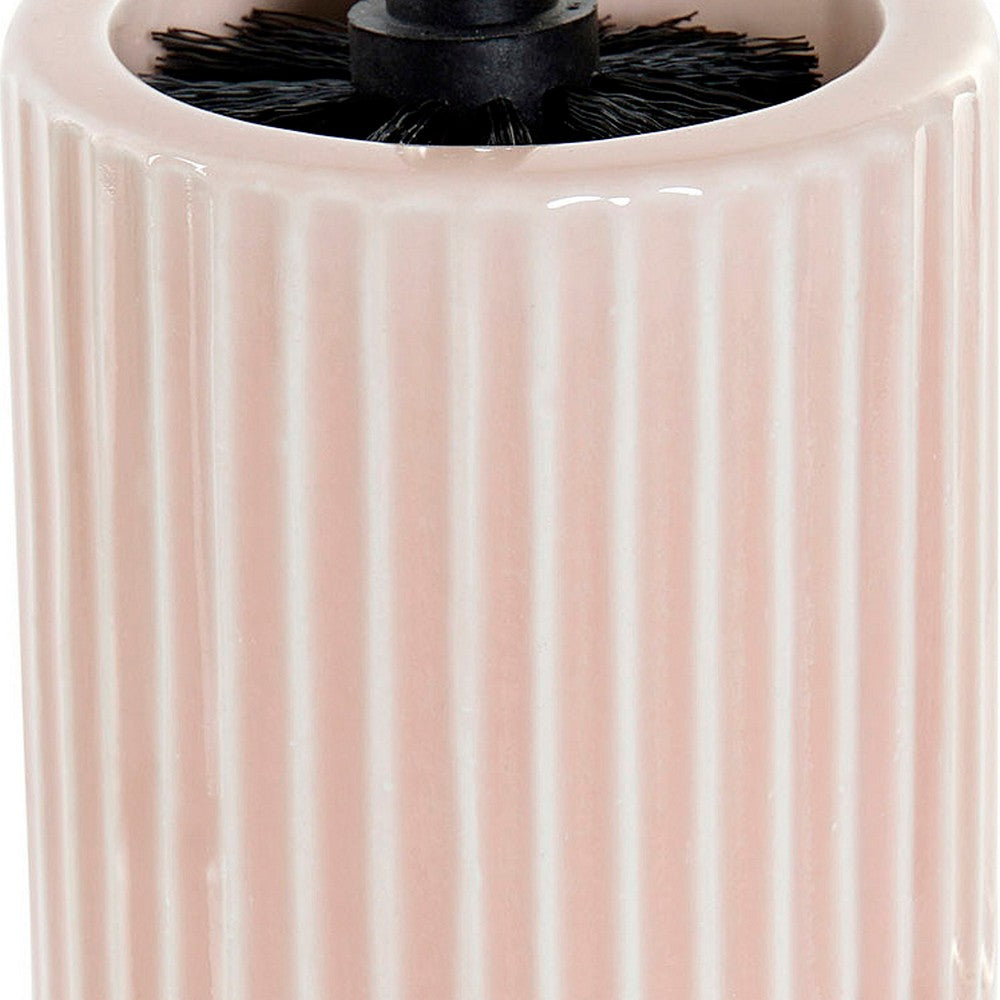 Toiletborstel DKD Home Decor Roze Staal Keramiek Polypropeen (PP) (11 x 40.5 x 11 cm)