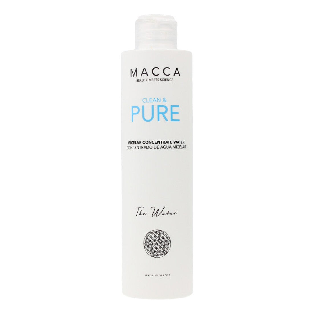 Make-Up Verwijder Micellair Water Clean & Pure Macca Geconcentreerd (200 ml)