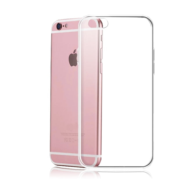 Siliconen hoesje voor iPhone 12 11 Pro X XR XS Max 5 5S 6 7 8 Plus Cover Transparent Cases For iPhone SE 2020 Shockproof Case Soft